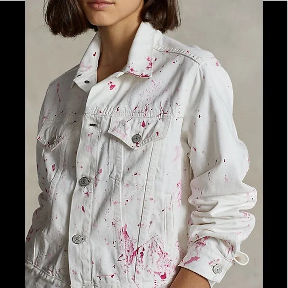 Polo Ralph Lauren Pink Pony Denim Trucker Jacket - Picture 6 of 9